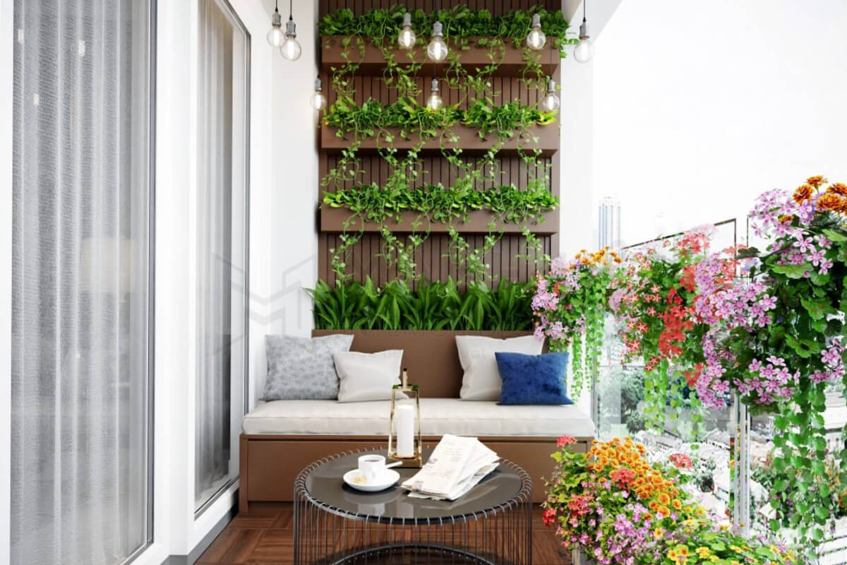 Bí quyết thiết kế nội thất chung cư đẹp bằng cách bố trí thêm cây xanh