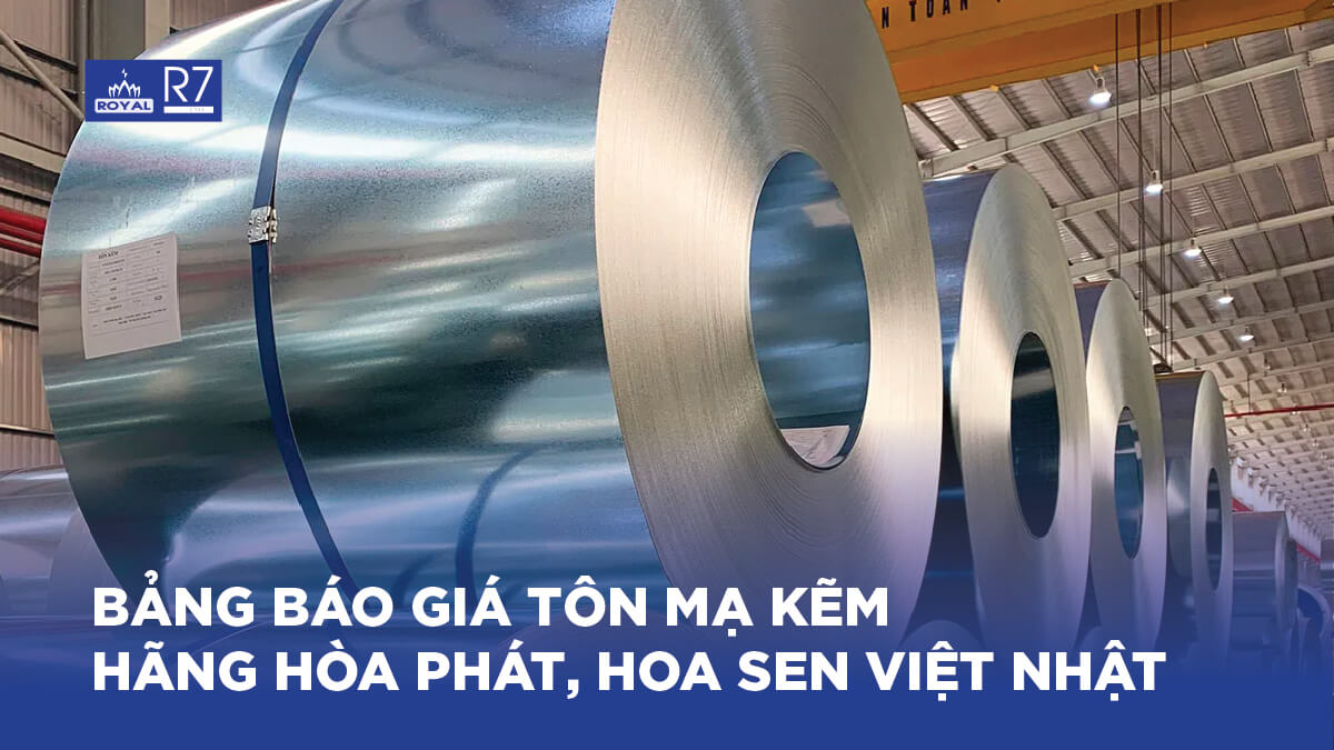 Bảng báo giá tôn mạ kẽm Hòa Phát, Hoa Sen Việt Nhật